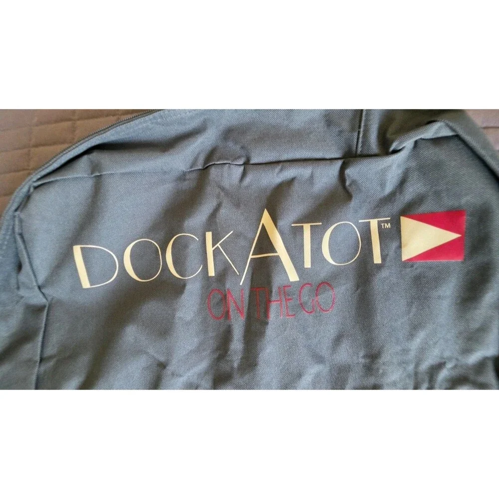 DockATot On the Go Bag Deluxe Midnight Teal/Red